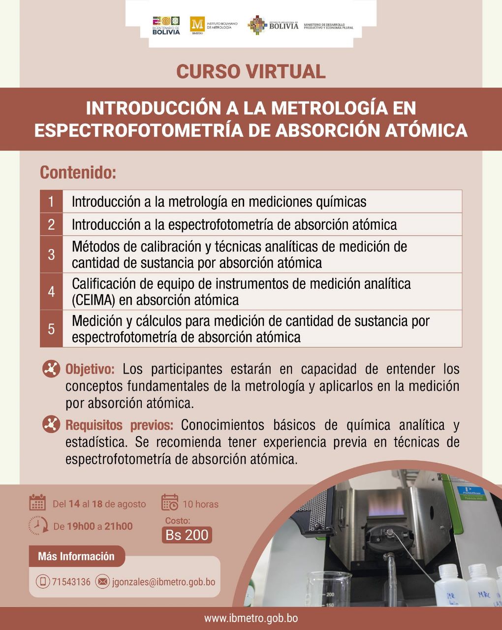 flyer curso absorción atomica