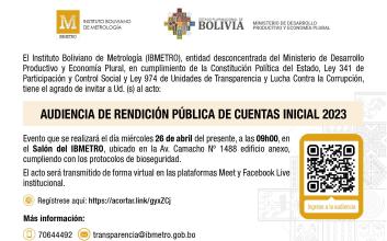 invitación rendicion publica de cuentas